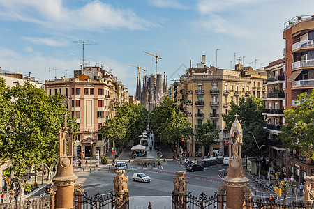 欧洲著名旅游城市西班牙巴塞罗那城市风光图片