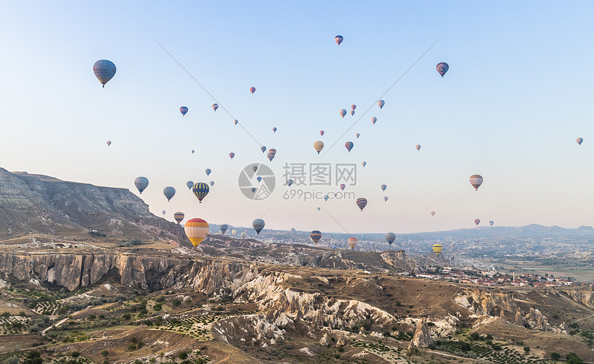 土耳其热门旅游项目卡帕多西亚热气球图片