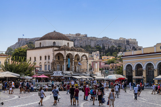 欧洲旅游名城希腊首都雅典城市广场图片