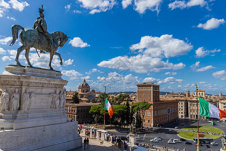 意大利首都罗马威尼斯广场背景