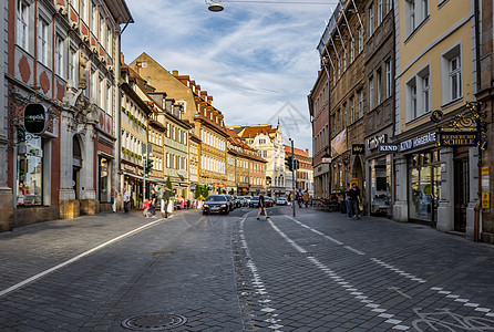 德国旅游城市纽伦堡城市街道风光图片