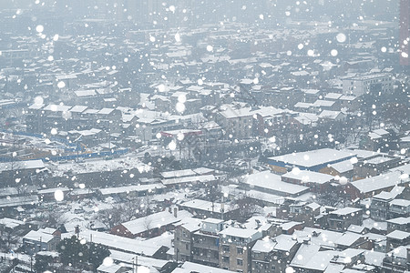 武汉汉口冬天雪景图片