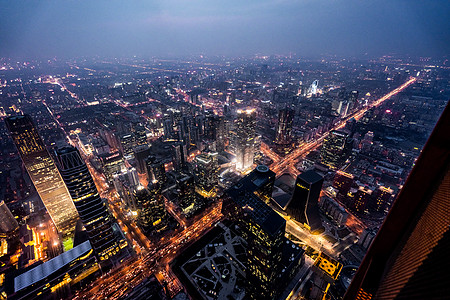 北京央视大楼夜景背景图片