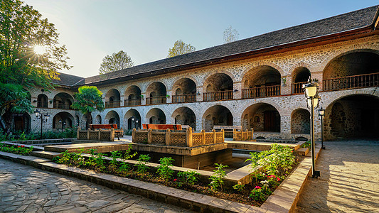 阿塞拜疆舍基传统建筑图片