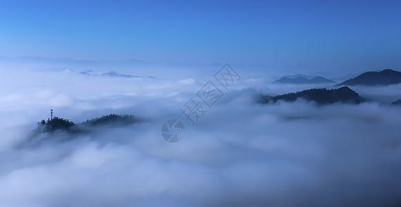 云山雾海背景