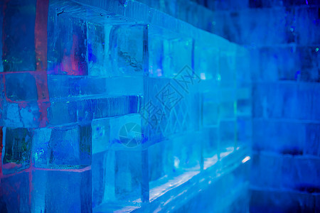 冰雕 冰墙背景图片