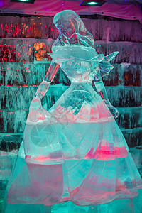 冰雕艺术 白雪公主高清图片