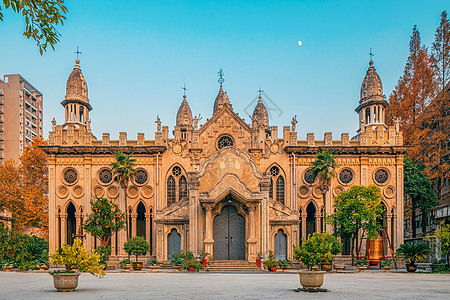 武汉地标建筑结构古德寺图片