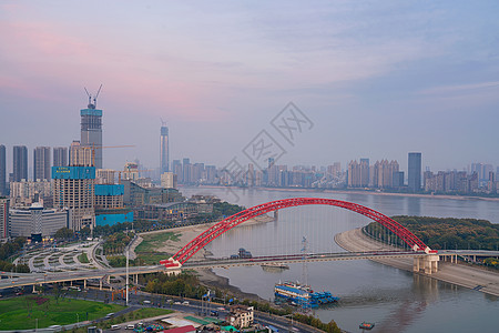 汉江与长江交汇点武汉龙王庙长江险段背景