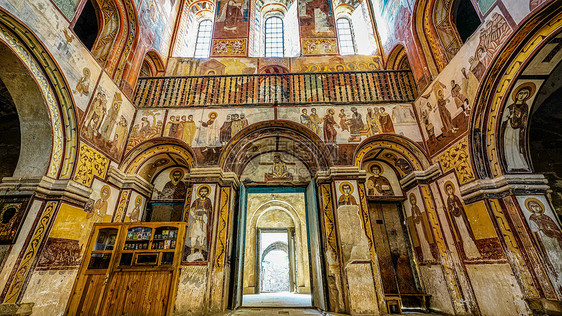 亚美尼亚修道院墙壁壁画图片