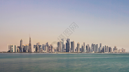 卡塔尔多哈海湾建筑群图片