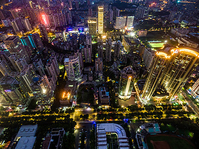 广州珠江新城中轴线航拍背景图片
