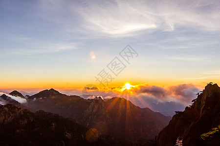 黃山黄山自然风光背景