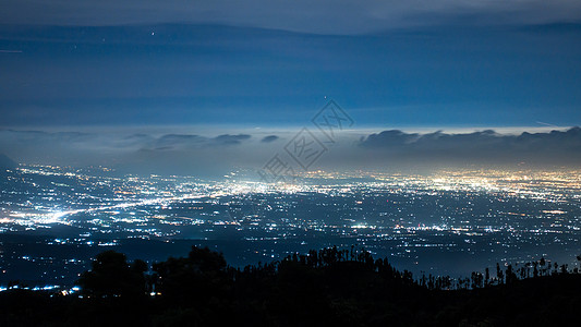 印尼布罗莫火山星空夜景高清图片