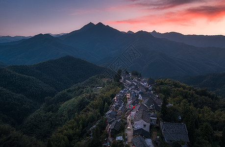 安徽山水航拍安徽休宁县木梨硔风光背景