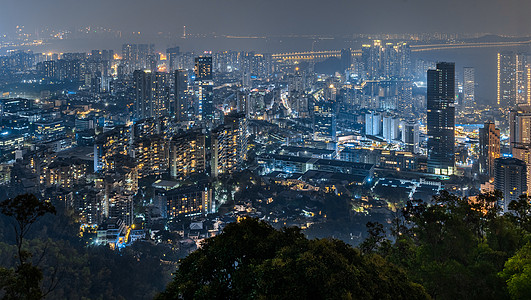 深圳南山区城市夜景图片