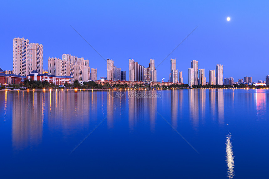 黑龙江省大庆市三永湖夜景