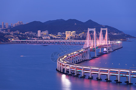 曝光台辽宁省大连市星海湾大桥背景