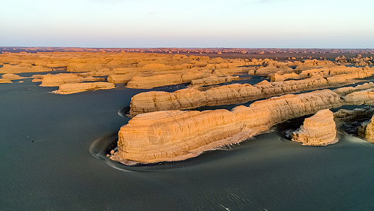 风蚀地貌青海雅丹魔鬼城背景