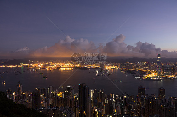 香港城市夜景图片