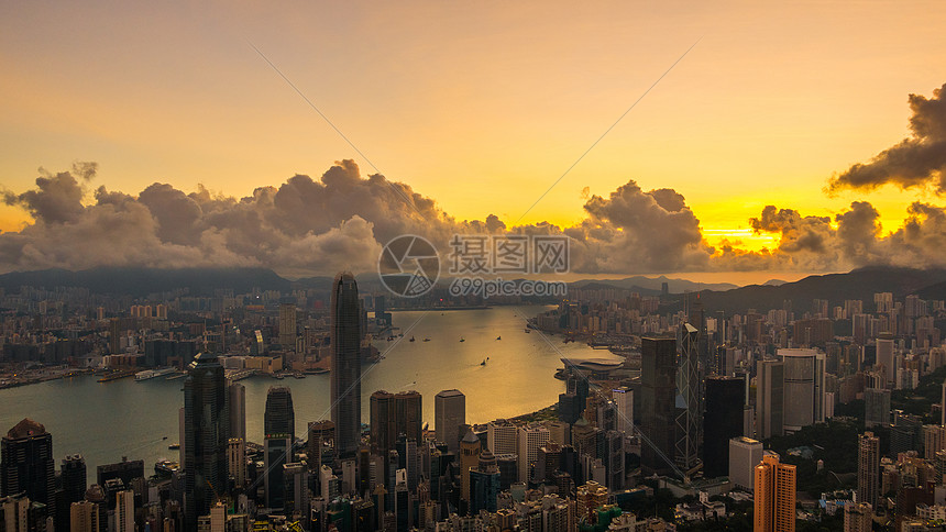 香港城市夜景图片