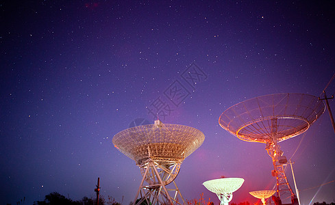 星空夜景北京密云不老屯天文台星空背景