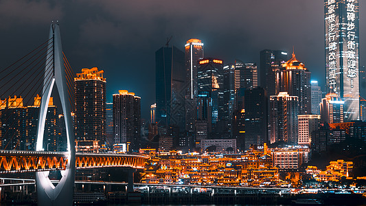 重庆桥重庆洪崖洞夜景背景