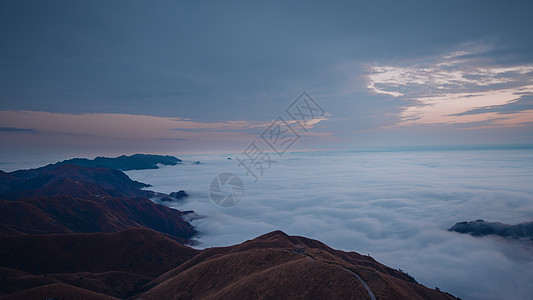 萍乡武功山背景