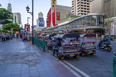 泰国曼谷三轮车图片
