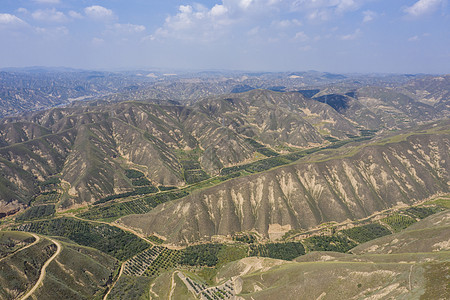 兰州黄土高原地貌背景图片