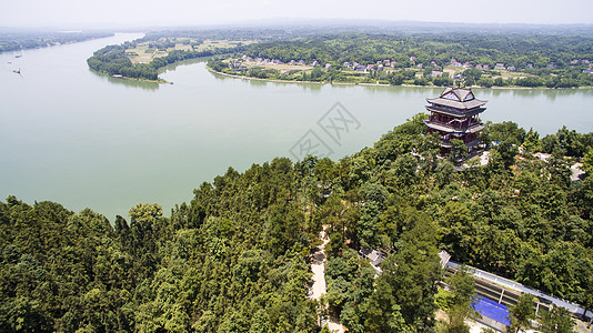 酉阳桃花源湖南省常德桃花源沅水背景