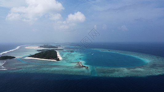 马尔代夫拉克代夫海航拍图片
