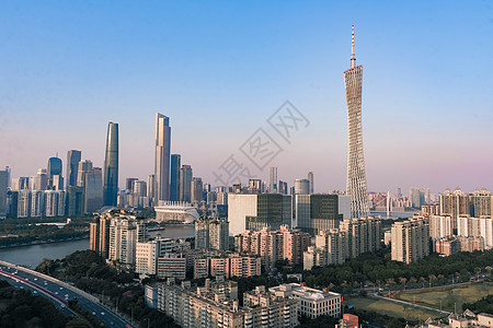 广州珠江新城三塔建筑风光图片