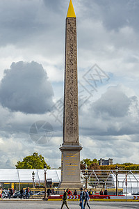 巴黎著名旅游景点协和广场方尖碑图片