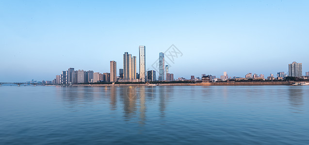 海信广场长沙湘江沿岸背景