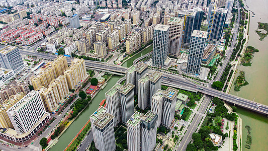 现代建筑福建福州现代城市楼宇建筑背景