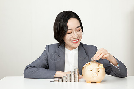 商务女性投资理财图片