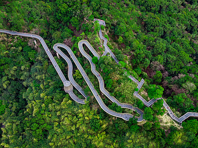 无人机喷洒福州金牛山公园航拍背景