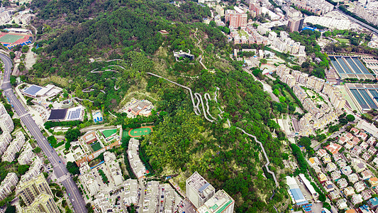 福州金牛山公园航拍背景