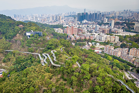 福建福州城市森林步行栈道背景