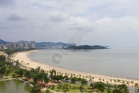 广东珠海海景沙滩海岸线图片