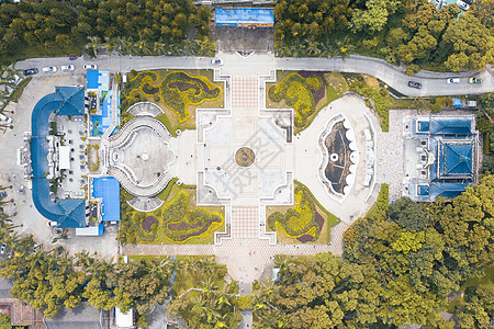 俯瞰广东珠海圆明新园遗址高清图片