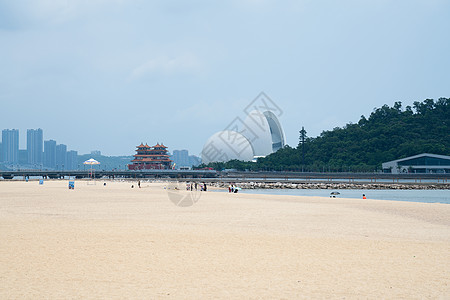 广东珠海海边沙滩高清图片