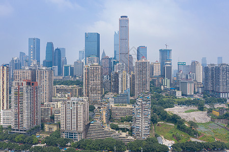 重庆高楼大厦商业建筑群天际线背景图片
