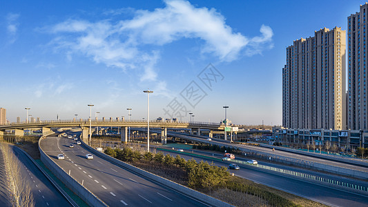 城市立交石家庄二环路背景