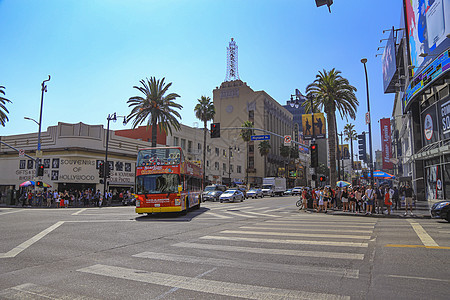 美国洛杉矶好莱坞明星大道图片