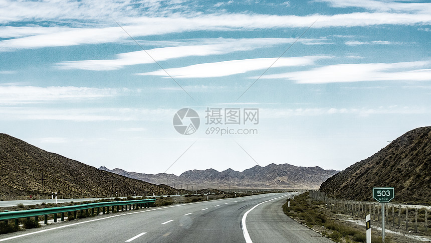 青海省国道汽车自驾游德令哈到敦煌沿途风景图片