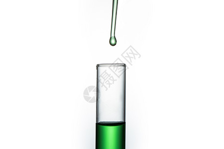 胶头滴管滴下液体实验特写背景图片