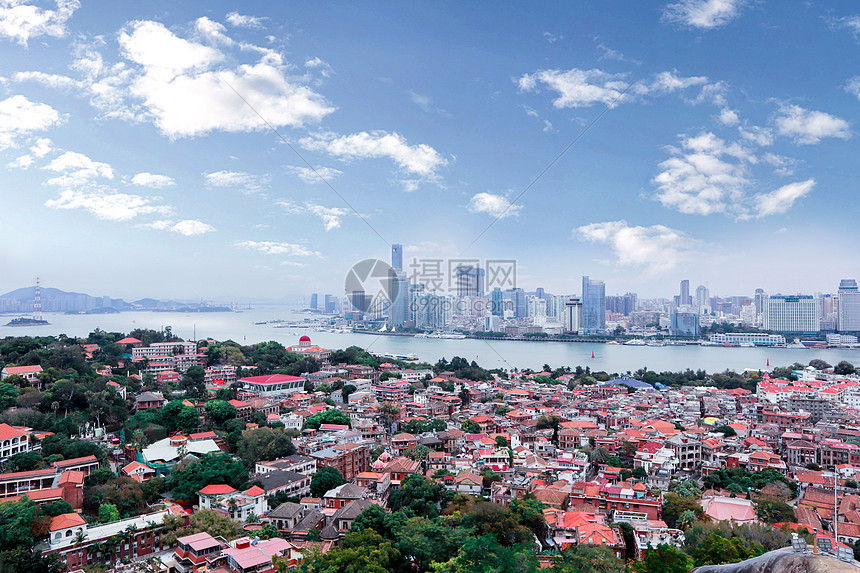 中国厦门鼓浪屿城市风光摄影高清图片下载-正版图片