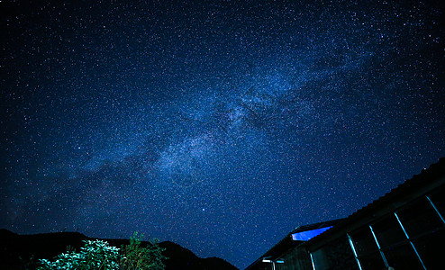 亚丁星空云南无量山浩瀚银河星空背景